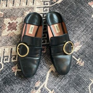 Bally Lottie buckle collapsible loafers